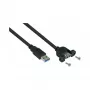 GoodConnections Alcasa USB 3.2 Gen 1 Przedłużacz, USB-A męski do USB-A męskiego, 2 m, czarny