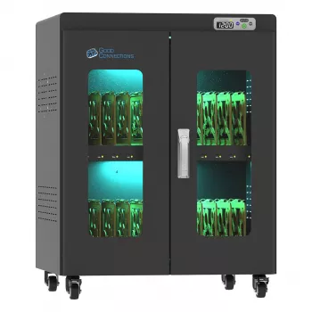 GoodConnections ANTARES PRO N24C Wózek do ładowania notebooków do 15,6 cala, USB-C 65W PD 3.0, dezynfekcja UVC, czarny