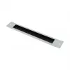 GoodConnections Listwa szczotkowa 380 mm x 57 mm do obudowy ściennej Good Connections® 19 inch FLAT-Pack (GC-RFxxxG), jasnoszary (RAL7035)