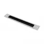 GoodConnections Listwa szczotkowa 380 mm x 57 mm do obudowy ściennej Good Connections® 19 inch FLAT-Pack (GC-RFxxxG), jasnoszary (RAL7035)
