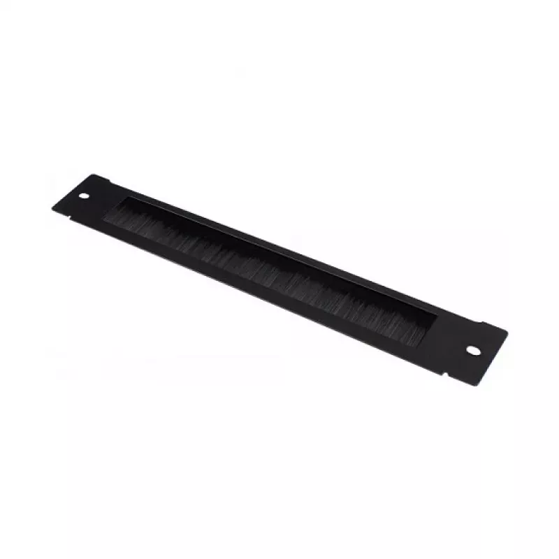 GoodConnections Brush Strip 380 mm x 57 mm do Good Connections 19 inch Szafy Ściennej FLAT-Pack (GC-RFxxxS), Głęboka Czerń (RAL 9005)