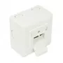 GoodConnections Gniazdo sieciowe Cat.6, 2xRJ45, ekranowane, montaż natynkowy, perłowa biel RAL1013, GC-N0027