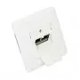 GoodConnections Cat.6A Network Wall Outlet 2xRJ45 Shielded Flush-Mount Vertical Cable Entry Signal White RAL9003