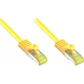 GoodConnections Kat.7 Kabel krosowy RJ45 - 25m, Żółty, S/FTP PiMF, Bezhalogenowy, 600MHz (8070R-250Y)