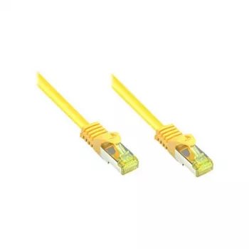 GoodConnections Kat.7 Kabel krosowy RJ45 - 25m, Żółty, S/FTP PiMF, Bezhalogenowy, 600MHz (8070R-250Y)