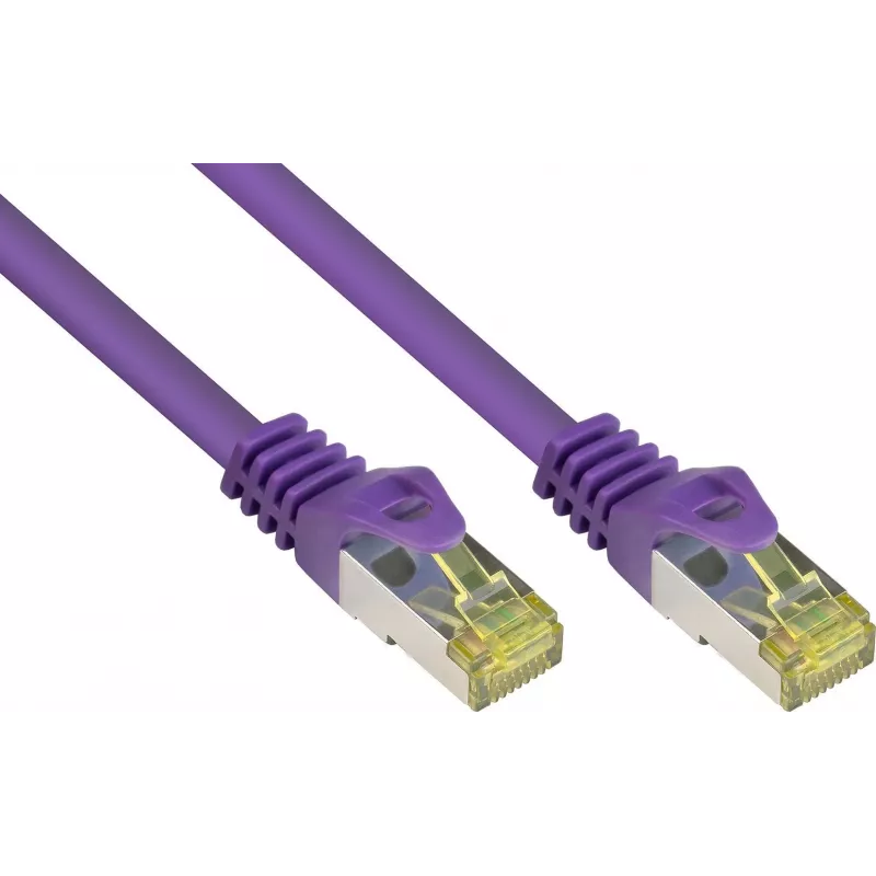Kabel krosowy GoodConnections Cat.7 S/FTP z ochroną zatrzasku RNS®, 40 m, fioletowy 8070R-400V