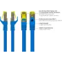 Kabel krosowy GoodConnections Cat.7 S/FTP RJ45, 15m, niebieski, bezhalogenowy, 600MHz, ochrona zatrzasku 8070R-150B