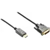 GoodConnections DisplayPort na DVI-D 24+1 Kabel Połączeniowy - Styki Pozłacane 24K - OFC - Czarny - 5m