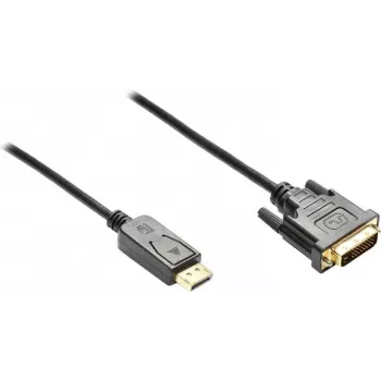 GoodConnections DisplayPort na DVI-D 24+1 Kabel Połączeniowy - Styki Pozłacane 24K - OFC - Czarny - 5m