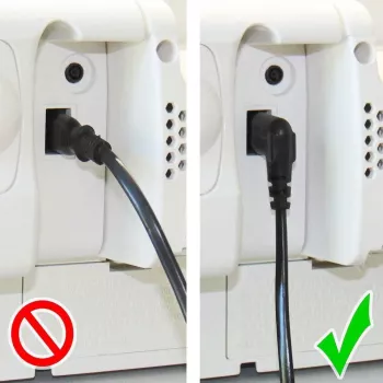 Kabel zasilający GoodConnections Euro, Europlug do IEC C7 Figure-8, oba złącza pod kątem 90°, biały, 1,5 m (1550-ZW015W)