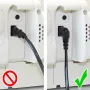 Kabel zasilający GoodConnections Euro, Europlug do IEC C7 Figure-8, oba złącza pod kątem 90°, biały, 1,5 m (1550-ZW015W)