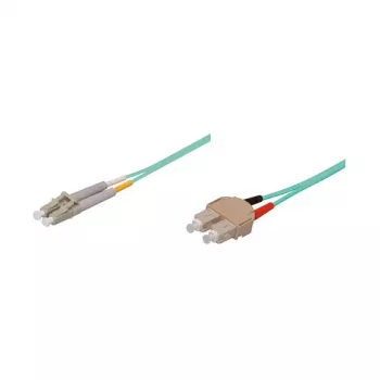 GoodConnections Kabel krosowy światłowodowy duplex OM3 wielomodowy 50/125 µm LC/SC, LSZH, odwracalna polaryzacja, 5m, morski