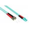 GoodConnections OM3 Duplex Wielomodowy Kabel Światłowodowy LC/ST, 50/125, LSZH, Wymienna Polaryzacja, 1m