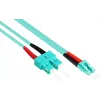 Kabel światłowodowy GoodConnections OM3 Duplex Multimode SC do LC, 50/125 µm, 1m, LSZH Aqua LW-801LS3