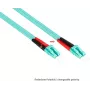 Kabel światłowodowy GoodConnections OM3 Duplex Multimode SC do LC, 50/125 µm, 1m, LSZH Aqua LW-801LS3