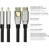 Kabel GoodConnections PREMIUM DisplayPort 2.0, 54 Gbit/s, UHBR 13.5, 4K @240Hz / 8K @60Hz, metalowe złącza, miedź (DP20-PY020)