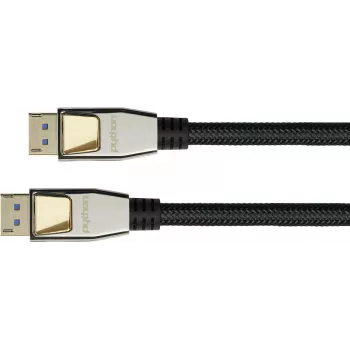 Kabel GoodConnections PREMIUM DisplayPort 2.0, 54 Gbit/s, UHBR 13.5, 4K @240Hz / 8K @60Hz, metalowe złącza, miedź (DP20-PY020)