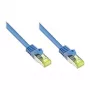 GoodConnections RJ45 Patch Cable Cat.7 S/FTP PiMF Halogen-Free 500MHz OFC Blue 10m with Latch Protection