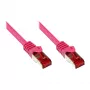 GoodConnections RNS® kabel krosowy Cat.6 S/FTP z ochroną zatrzasku, 20 m, magenta