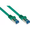 GoodConnections RNS® Cat. 6A S/FTP Przewód krosowy bezhalogenowy z zabezpieczeniem zatrzasku, 3 m, zielony