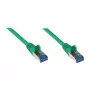 GoodConnections RNS® Kabel krosowy Cat.6A S/FTP z ochroną zatrzasku, PiMF, LSZH, 500 MHz, zielony, 10 m (8060-H100G)