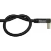 Kabel antenowy SAT GoodConnections SmartFLEX, IEC/Coax wtyk kątowy do gniazda, pozłacany, poczwórnie ekranowany, ekranowanie 120dB, czarny, 15m (GC-M2078)