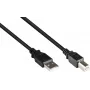 Kabel GoodConnections USB 2.0 A do B Male, 3m, Czarny 2510-3OFS