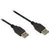 Kabel GoodConnections USB 2.0 Type-A męski do Type-A męski, 3m, czarny 2212-AA3S
