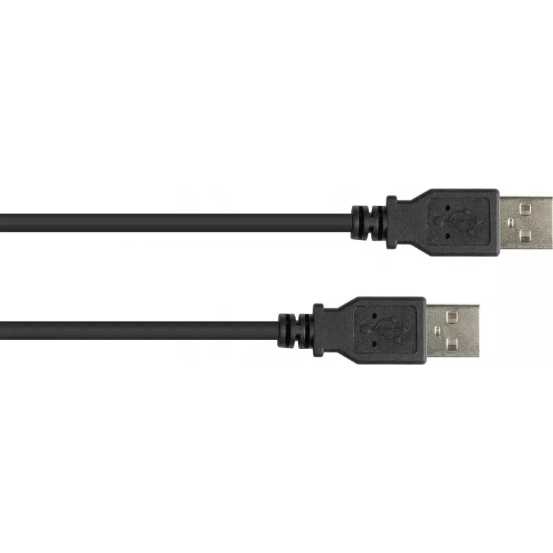 Kabel GoodConnections USB 2.0 Type-A męski do Type-A męski, 3m, czarny 2212-AA3S