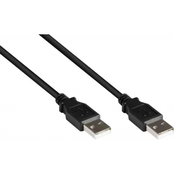 Kabel GoodConnections USB 2.0 Type-A męski do Type-A męski, 3m, czarny 2212-AA3S