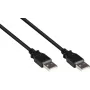 Kabel GoodConnections USB 2.0 Type-A męski do Type-A męski, 3m, czarny 2212-AA3S