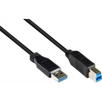 GoodConnections USB 3.0 Cable A to B Black 5m