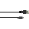 Kabel adaptera USB-OTG GoodConnections, Micro-USB Typ B męski na USB Typ A żeński, USB 2.0, 0,1 m, czarny
