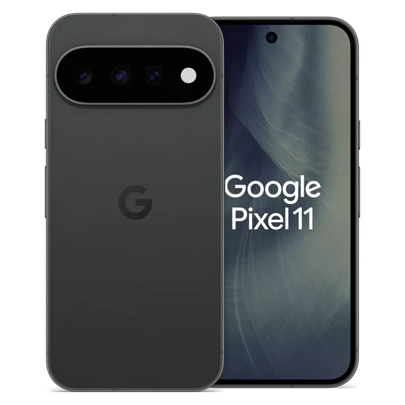 Google Pixel 11 5G Smartfon, 6,3 cala OLED 120Hz, 12GB RAM, 256GB Pamięci, Dual SIM, Obsydian, Android 15, EU/UK
