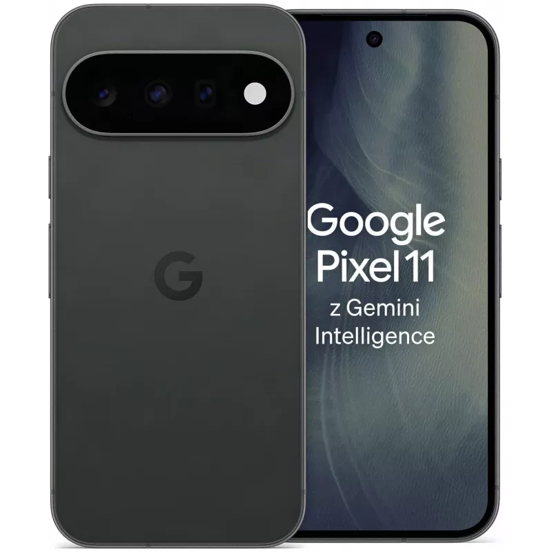 Google Pixel 11 5G Smartfon, 6,3 cala OLED 120Hz, 12GB RAM, 512GB, Obsidian, Dual SIM (UK/EU)