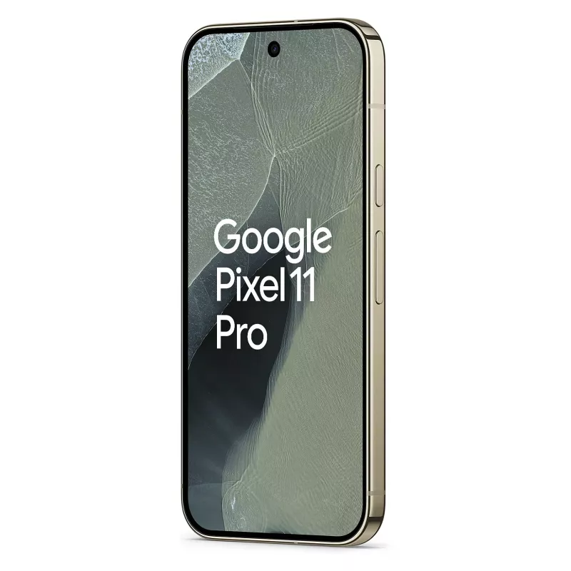 Google Pixel 11 Pro 5G Smartfon, 12GB RAM, 256GB Pamięci, 6,3 cala OLED 120Hz, Oliwkowy
