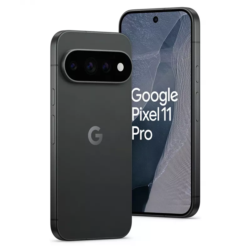 Google Pixel 11 Pro 5G smartfon, 16GB RAM, 1TB pamięci, Obsidian Black, Dual SIM, 6,3 cala OLED 120Hz, Android 15