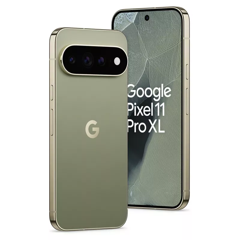 Google Pixel 11 Pro XL 5G Smartfon, 12GB RAM, 256GB, Oliwkowy, Dual SIM, 6,8 cala OLED 120Hz