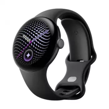 Google Pixel Watch 5 41mm BT Obsidian Smartwatch z integracją Fitbit, GPS, tętnem, EKG, SpO2, wodoodpornością 5 ATM, Wear OS, 32GB pamięci