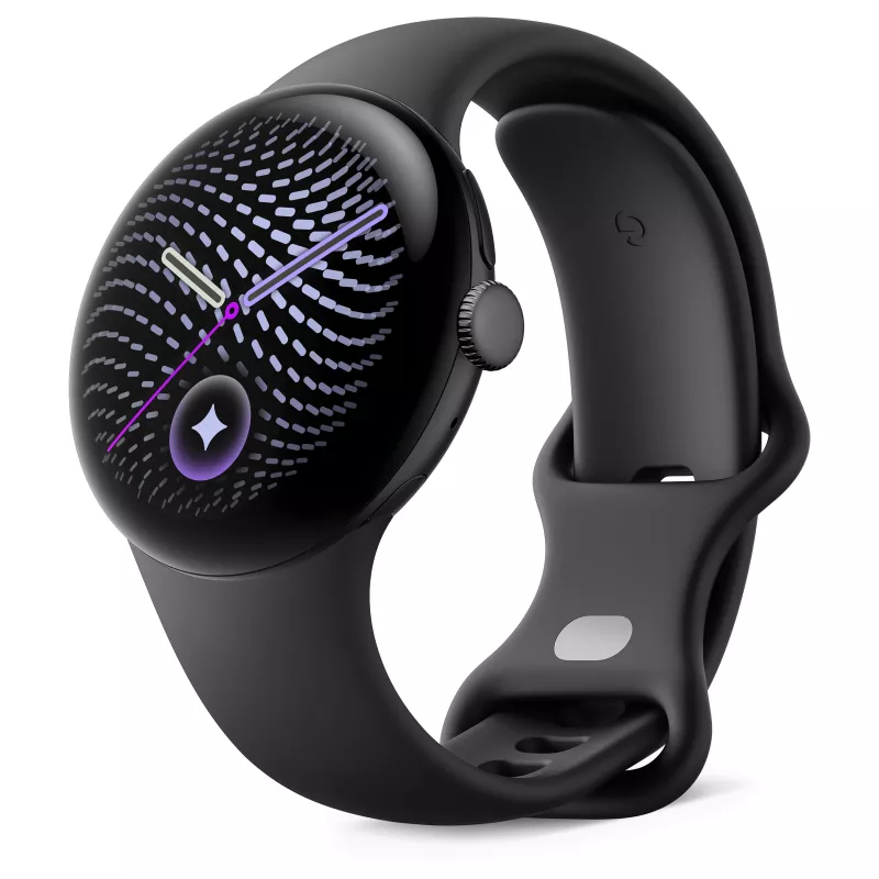 Google Pixel Watch 5 41mm BT Obsidian Smartwatch z integracją Fitbit, GPS, tętnem, EKG, SpO2, wodoodpornością 5 ATM, Wear OS, 32GB pamięci