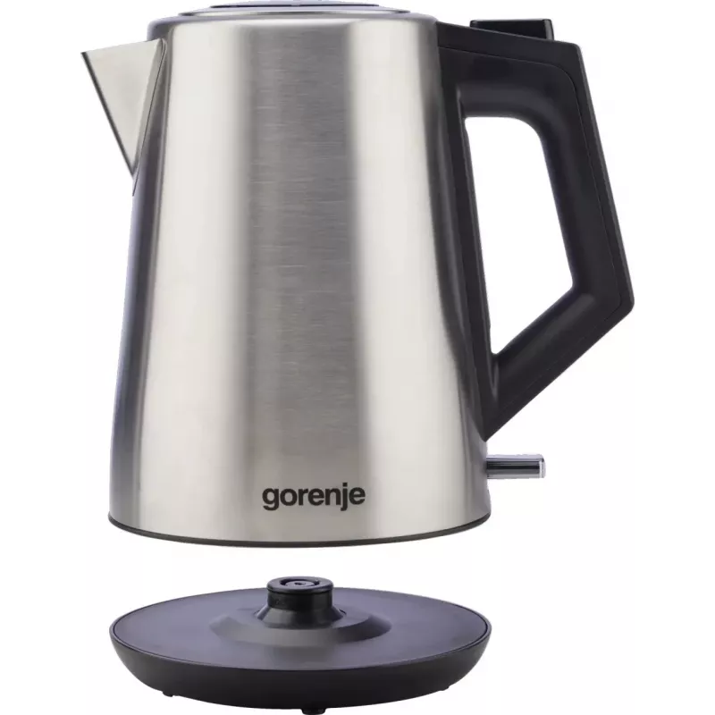 Gorenje K17OS Czajnik bezprzewodowy, 1.7 L, 2200 W, Stal nierdzewna / Czarny