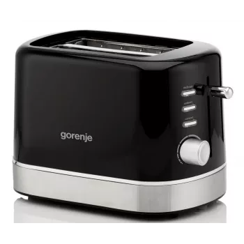 Gorenje T800DB Toster 2-komorowy, 800W, 7 poziomów opiekania, czarny