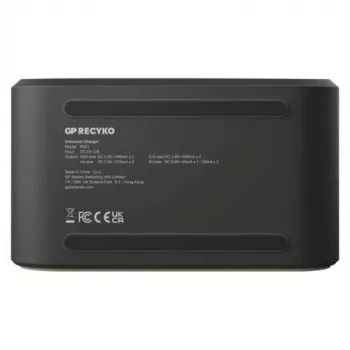Ładowarka GP B361 z 4 kanałami, 2600 mAh, 2,8 V, czarna EU