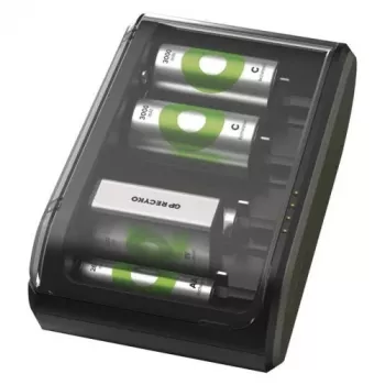 Ładowarka GP B361 z 4 kanałami, 2600 mAh, 2,8 V, czarna EU