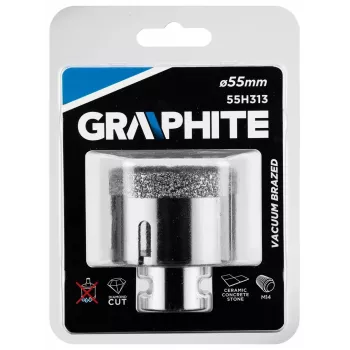 Graphite 55H313 19-Częściowy Zestaw Wierteł Krętych HSS-R z Walizką, 1-10 mm, DIN 338, Czarny Tlenek