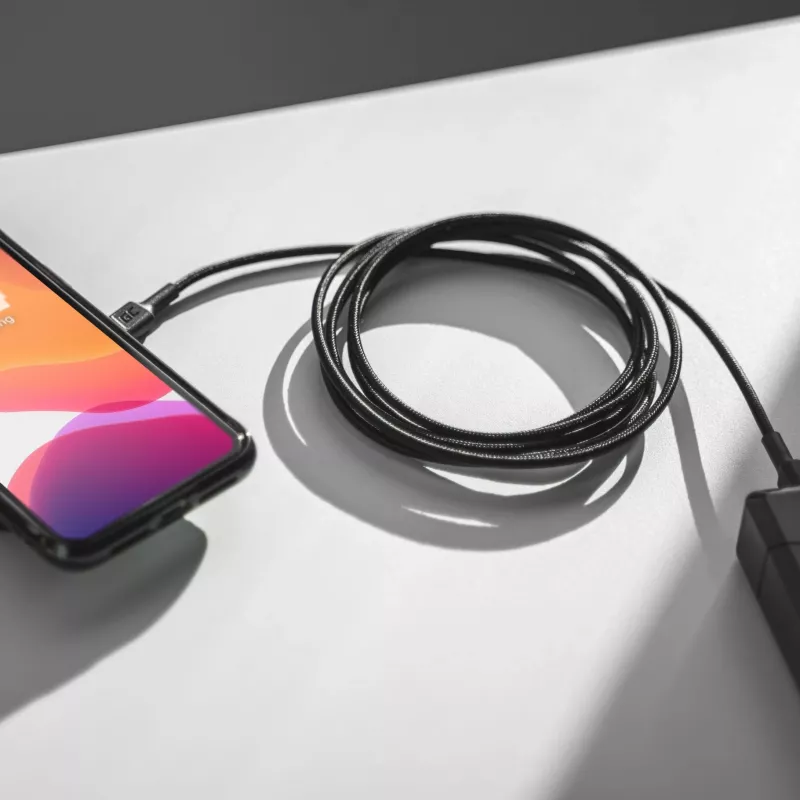 Green Cell GC PowerStream USB Type-C Męski do Type-C Męski Kabel do Szybkiego Ładowania 2m Czarny