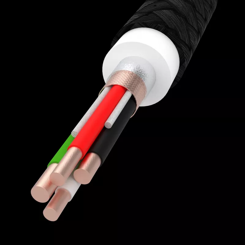 Green Cell GC PowerStream USB Type-C Męski do Type-C Męski Kabel do Szybkiego Ładowania 2m Czarny