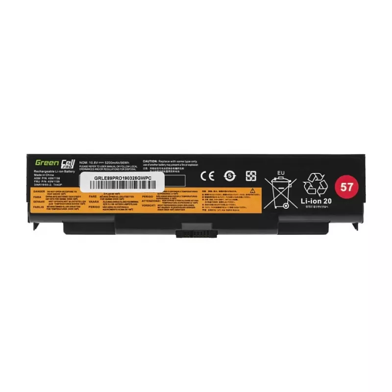 GREENCELL LE89PRO Bateria do laptopa Lenovo ThinkPad T440/T540/W540/L440/L540/E540 – 11.1V 5200mAh 6-ogniwowa Czarna