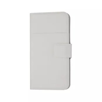 GreenGo Uniwersalne etui typu flip cover z portfelem na smartfony 5.2-5.8 cala, Biały