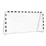 GREENMILL Football Goal 300x160x90 cm Powder-Coated Steel Black/White